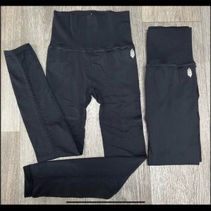 Free People Good Karma Leggings with Logo. NWOT